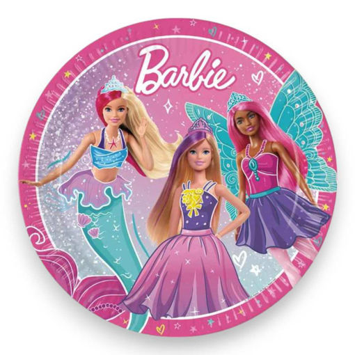 Picture of BARBIE PAPER PLATES 23CM - 8 PACK